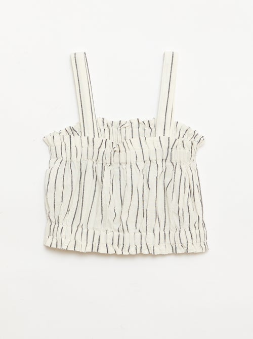 Top rayé à bretelles - Kiabi