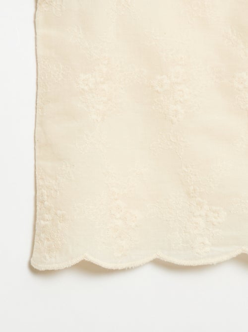 Top sans manches avec broderie all over - Kiabi