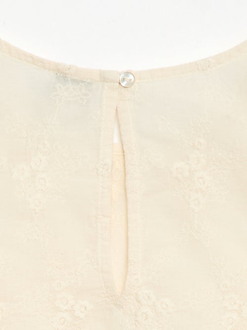 Top sans manches avec broderie all over - Kiabi