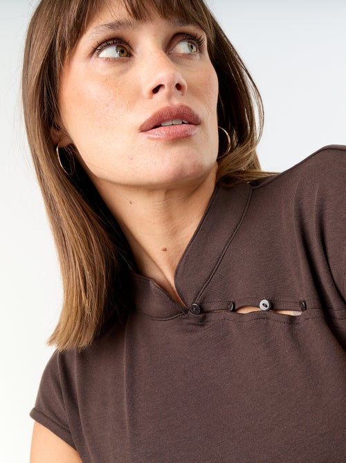 Top senza maniche con collo alla coreana - Kiabi Top senza maniche con collo alla coreana - Kiabi