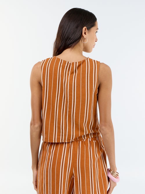 Top senza maniche con scollo rotondo - Kiabi Top senza maniche con scollo rotondo - Kiabi