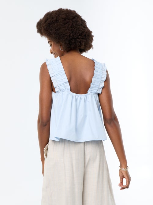 Top senza maniche con spalline a volant - Kiabi Top senza maniche con spalline a volant - Kiabi