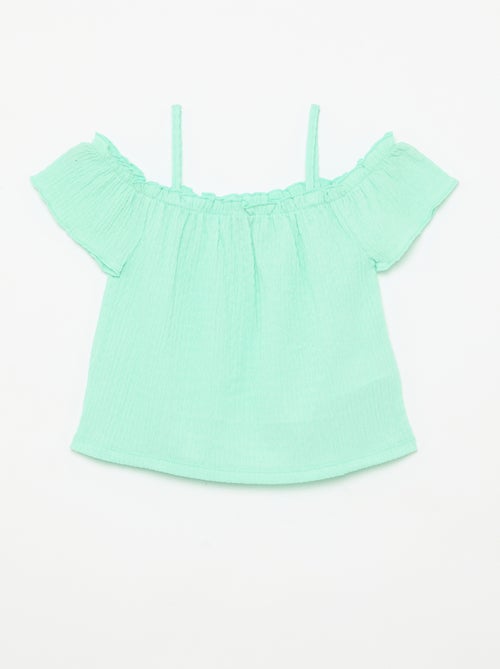 Top smocké à fines bretelles - Kiabi