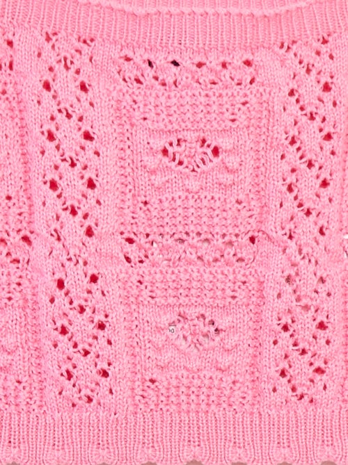 Top uni en crochet - Kiabi