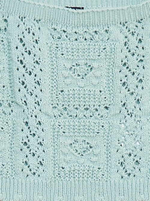 Top uni en crochet - Kiabi