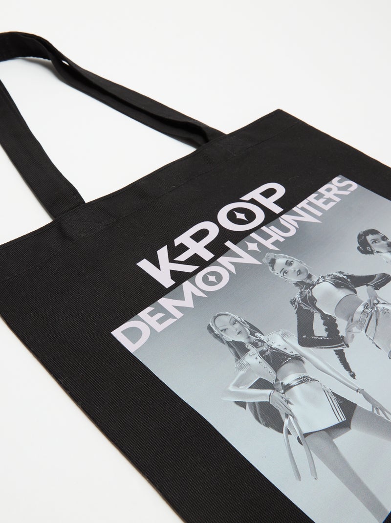 Tote bag 'K-Pop Demon Hunters' Nero - Kiabi