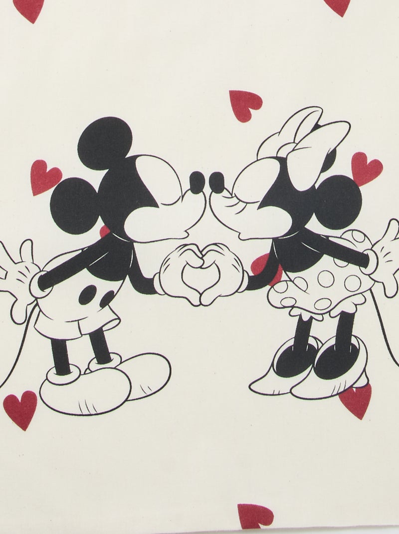 Tote bag XL en tissu 'Mickey' Beige - Kiabi