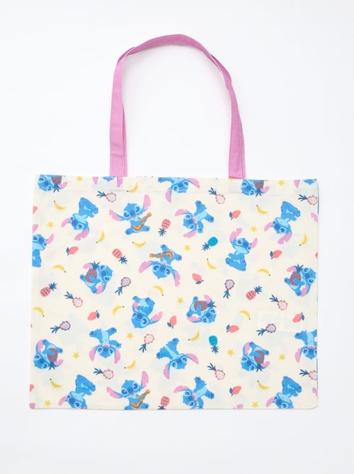 Tote bag XL en tissu 'Stitch' - Kiabi
