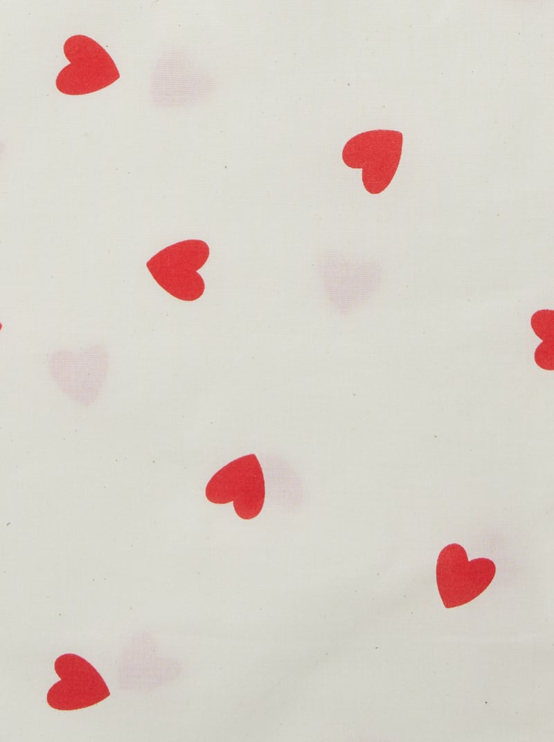 Tote bag XL imprimé Coeurs - Kiabi