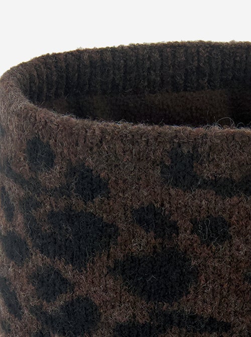 Tour de cou en maille avec doublure polaire - Kiabi