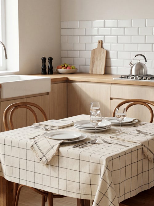 Tovaglia a quadri (150x300 cm) - Kiabi Home - Kiabi