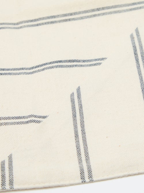 Tovaglia a righe in cotone (150x150 cm) - Kiabi Home - Kiabi