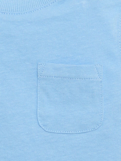 Trägerhemd aus Baumwolljersey mit Brusttasche - Kiabi