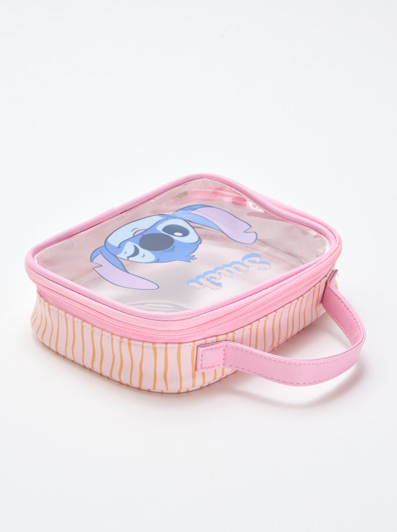 Transparent 'Disney' 'Stitch' Storage Box Pink - Kiabi