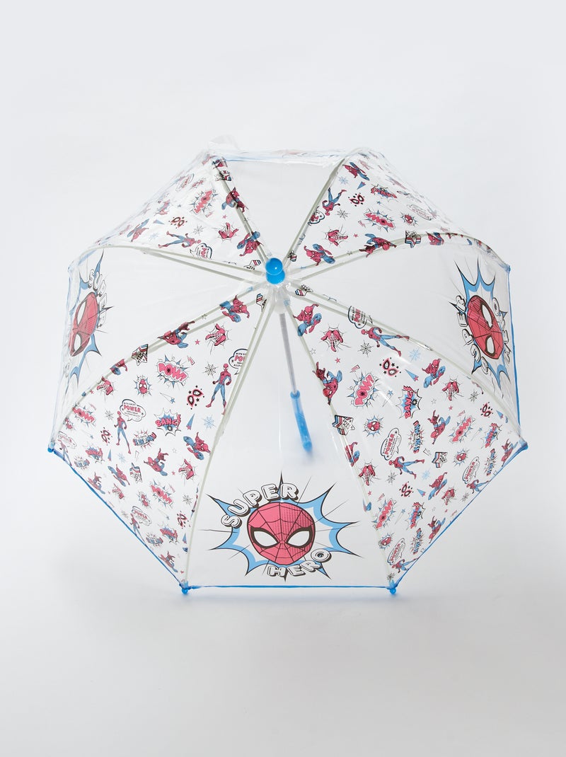 Transparenter 'Spiderman' Regenschirm ROT - Kiabi
