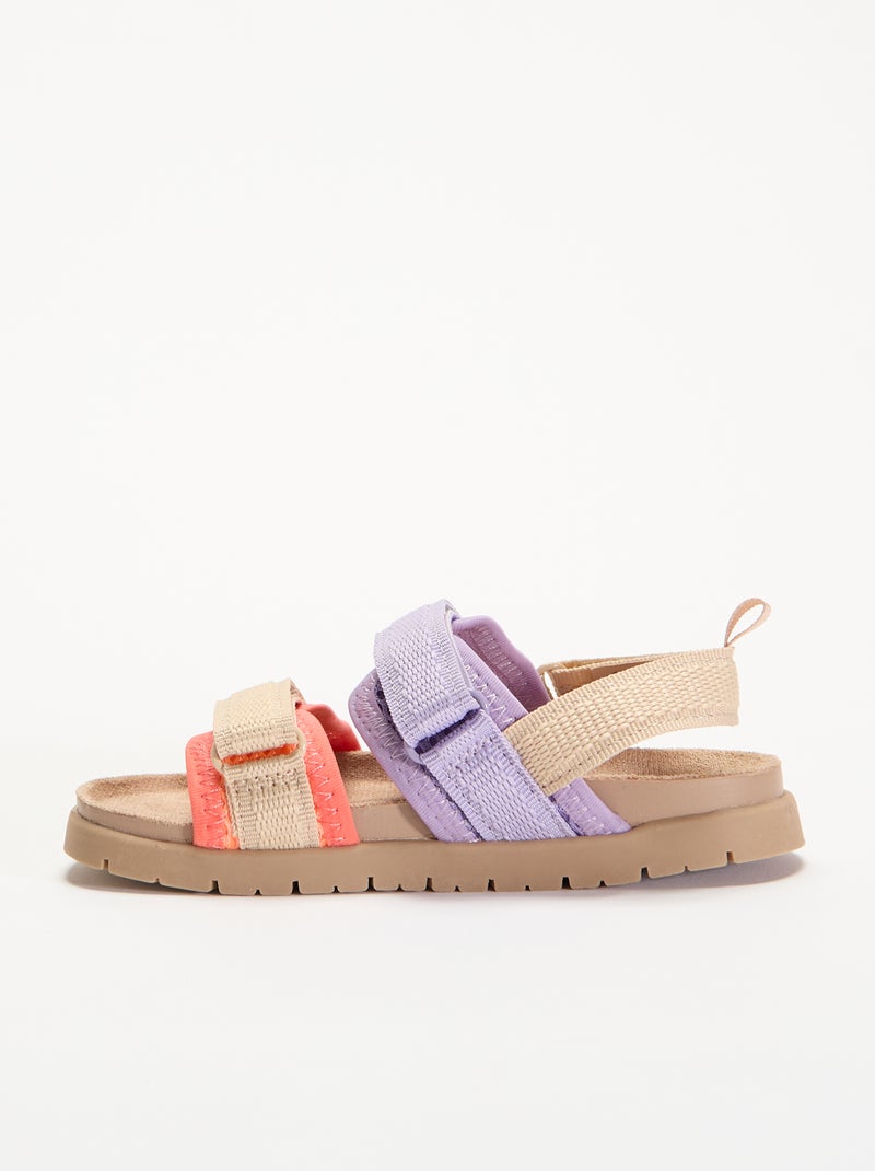 Trekking-Sandalen Lila - Kiabi