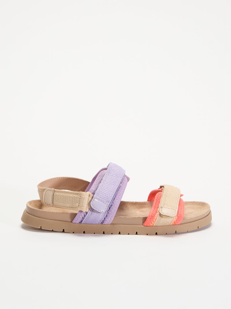 Trekking-Sandalen Lila - Kiabi