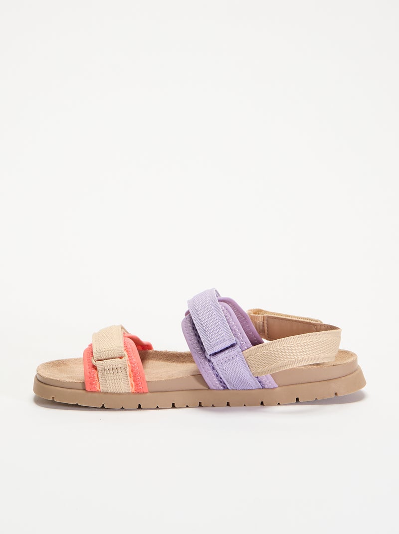 Trekking-Sandalen Lila - Kiabi