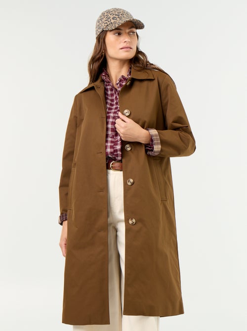 Trench a mezza lunghezza con fodera interna - Kiabi