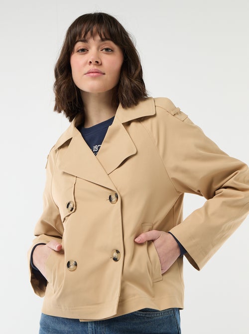 Trench corto in cotone - Kiabi