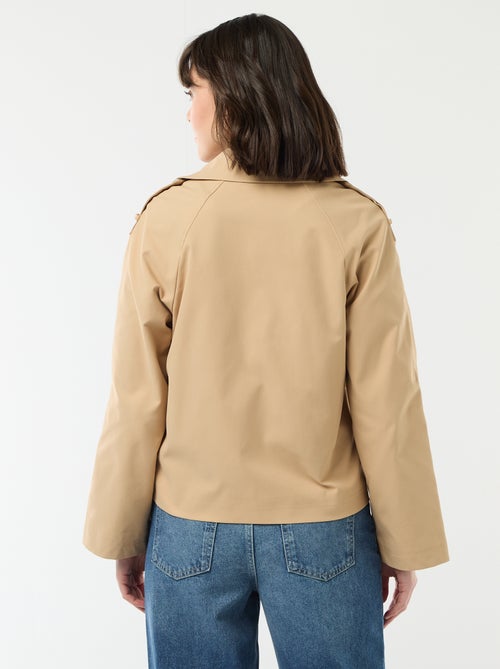 Trench corto in cotone - Kiabi