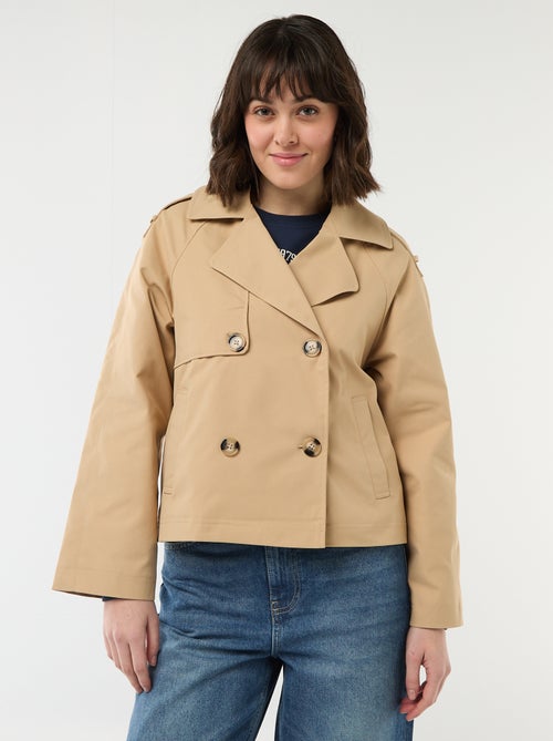Trench corto in cotone - Kiabi