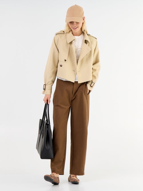 Trench corto in cotone - Kiabi