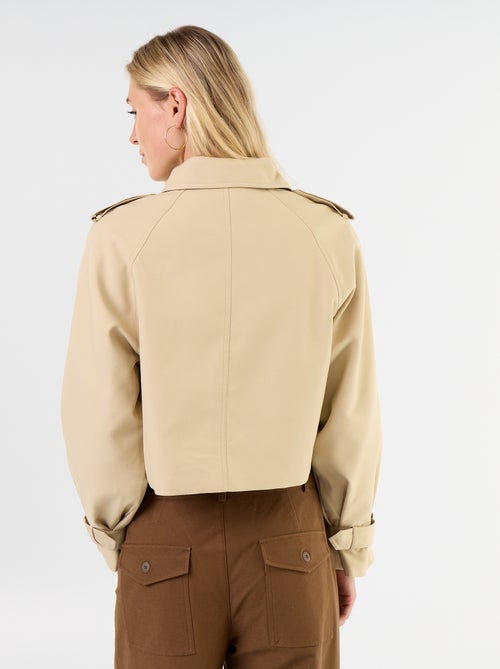 Trench corto in cotone - Kiabi