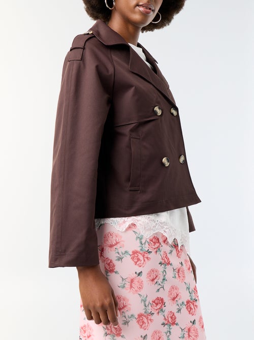 Trench corto in cotone - Kiabi
