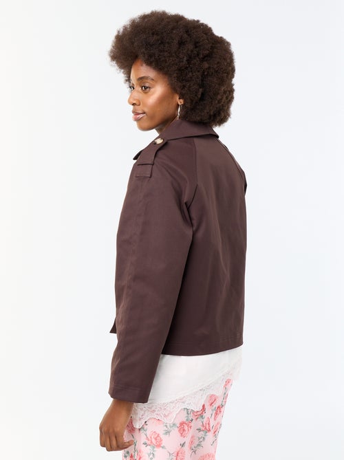 Trench corto in cotone - Kiabi