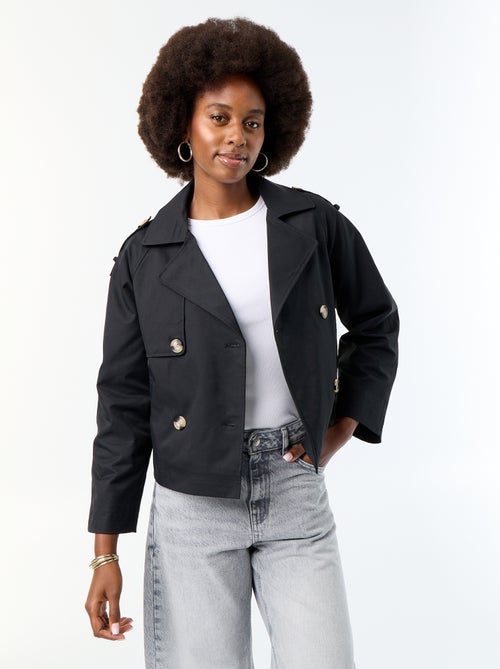 Trench corto in cotone - Kiabi
