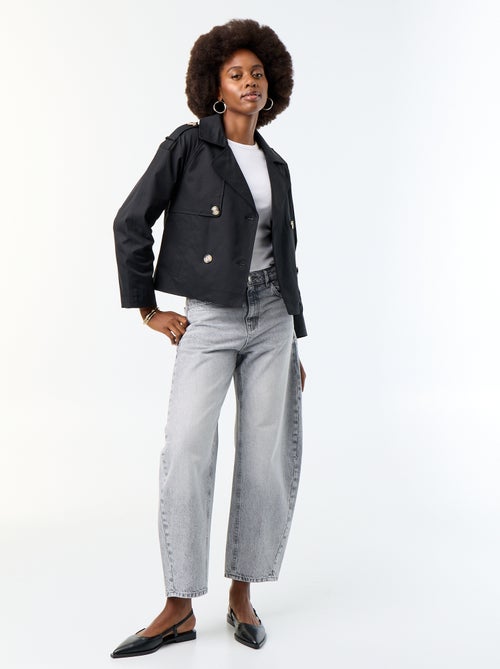 Trench corto in cotone - Kiabi