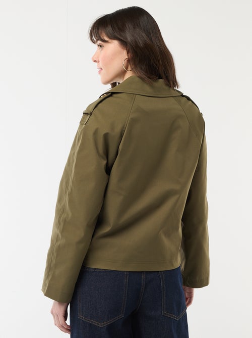 Trench court en coton - Kiabi