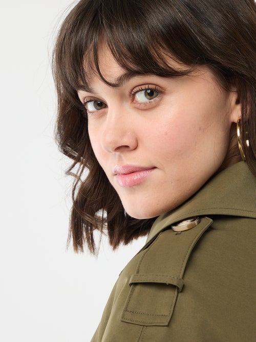 Trench court en coton - Kiabi