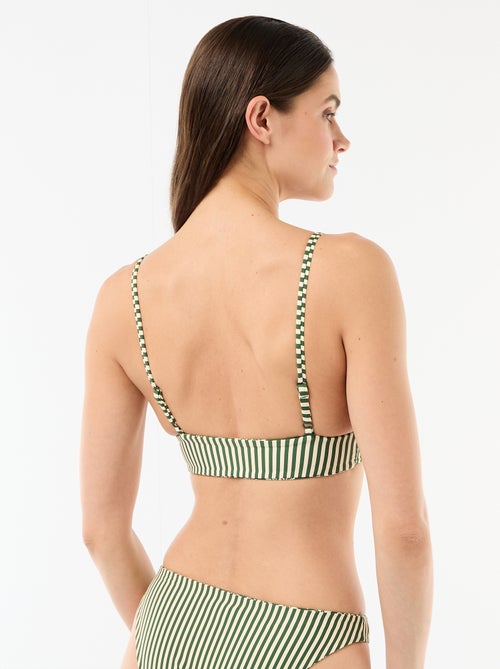 Triangle de bain imprimé réversible - Kiabi