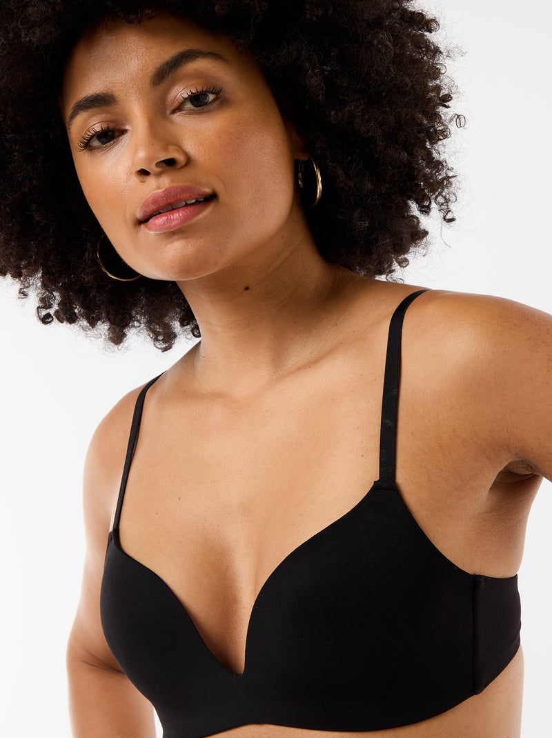 Triangle invisible en microfibre Noir - Kiabi