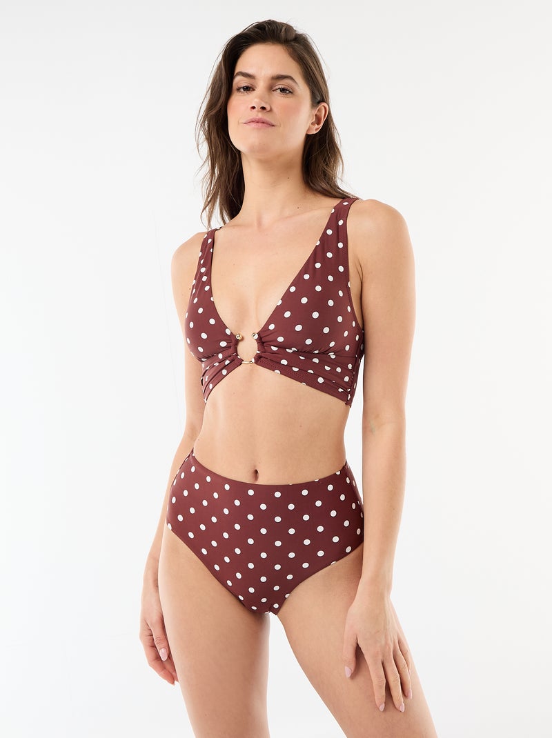Triangle Swimsuit Top Brown - Kiabi