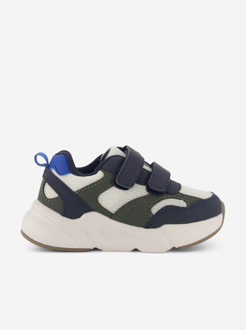 Tricolor Hook-and-Loop Sneakers - Kiabi