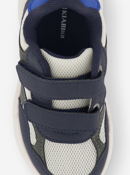 Tricolor Hook-and-Loop Sneakers - Kiabi