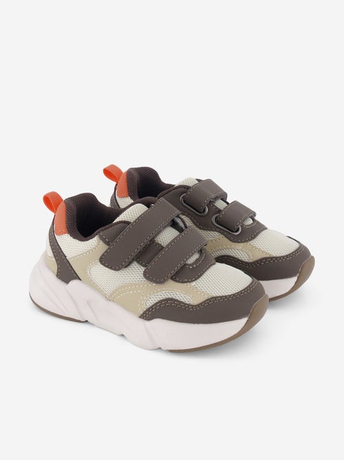 Tricolor Hook-and-Loop Sneakers - Kiabi