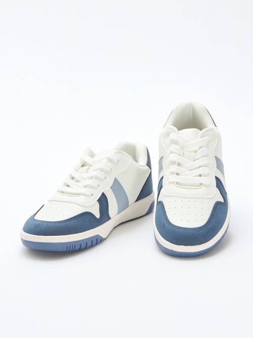 Tricolour Reinforced Low-Top Trainers - Kiabi