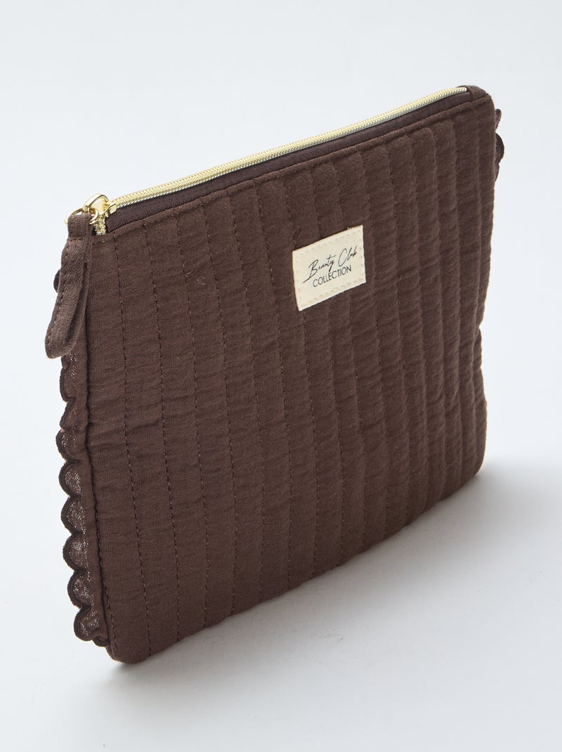 Trousse de rangement Marron - Kiabi