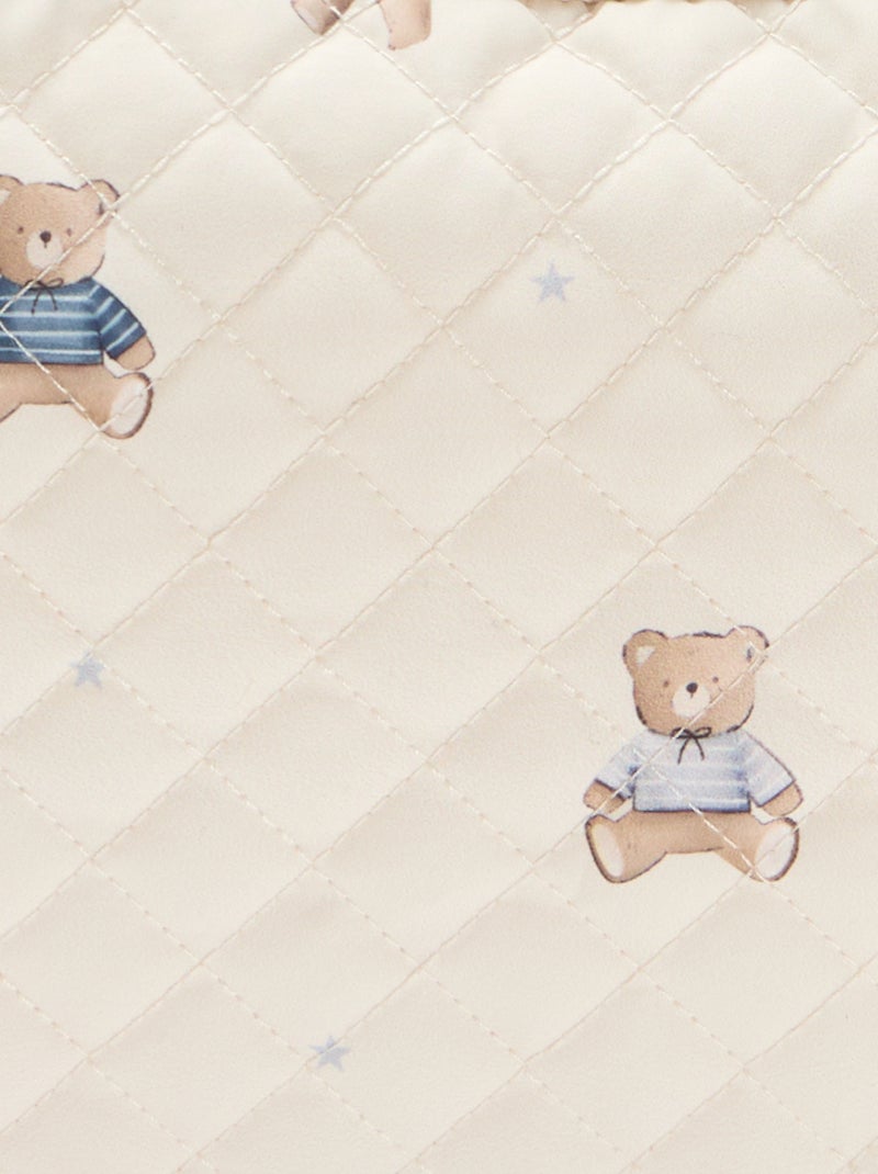 Trousse de rangement matelassée Beige - Kiabi