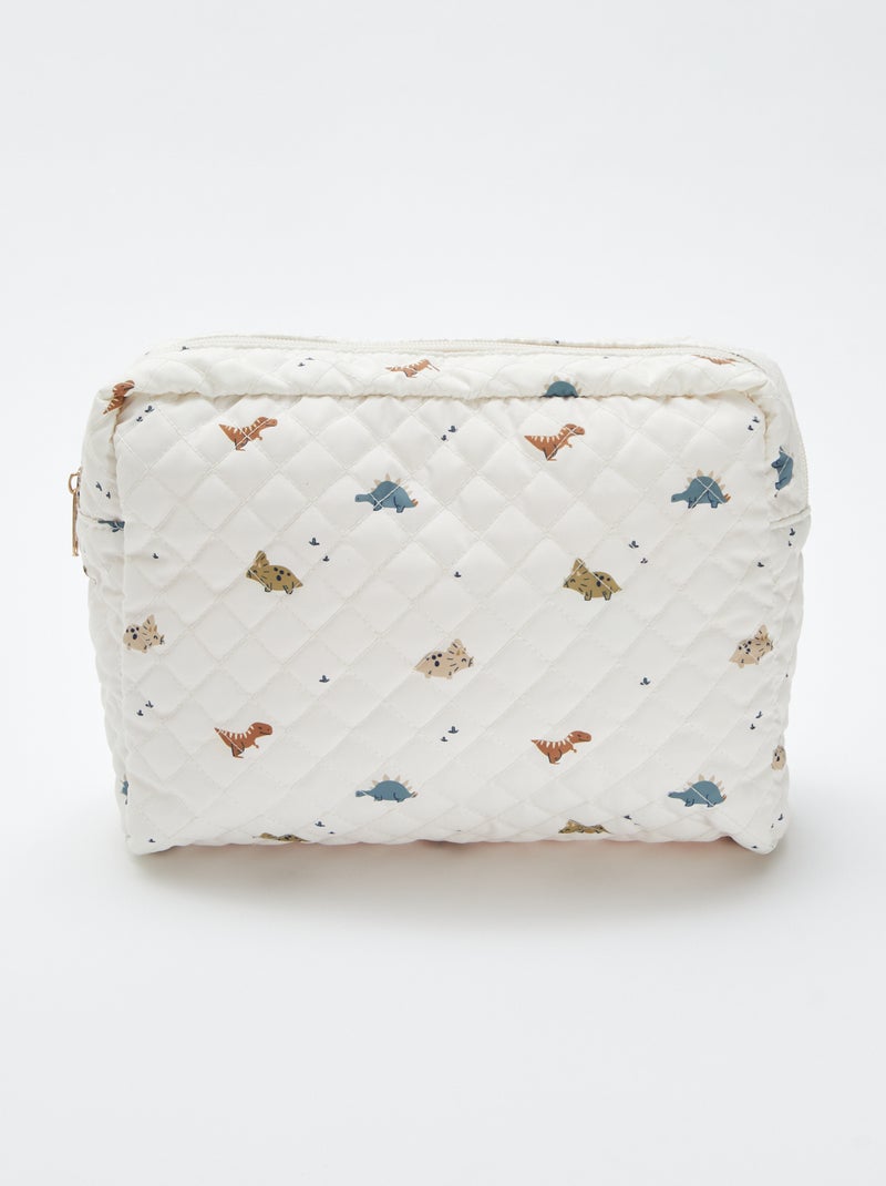 Trousse de rangement matelassée Blanc - Kiabi