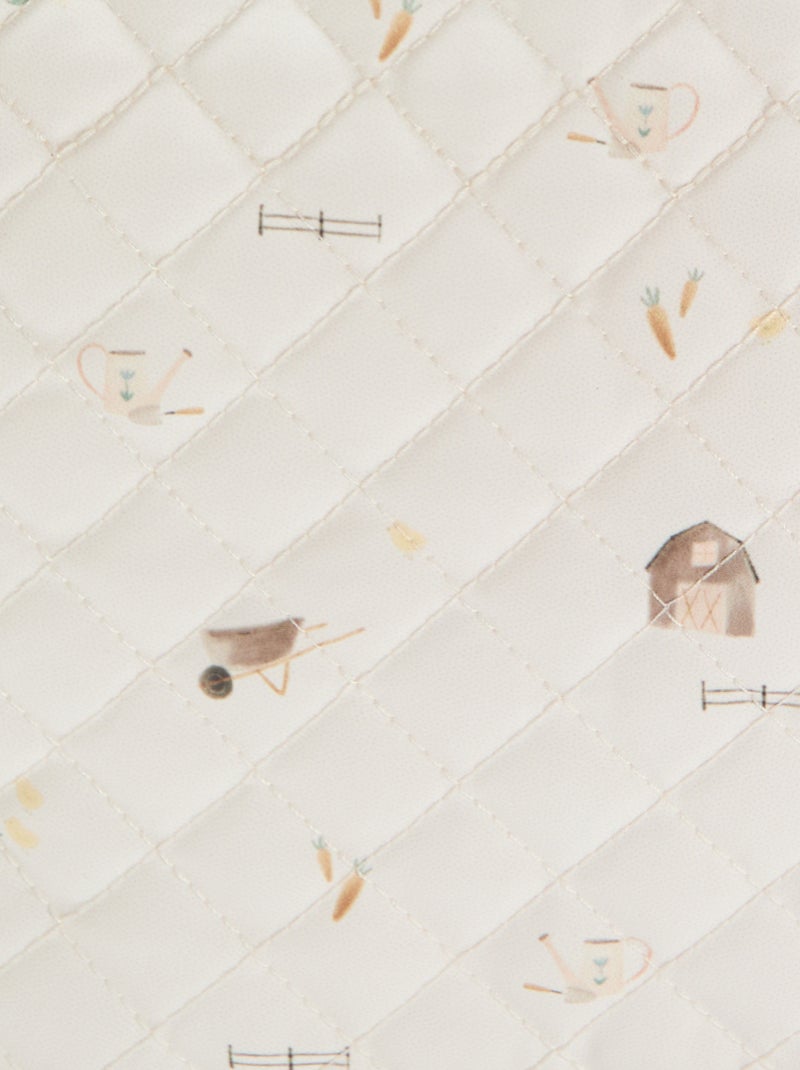 Trousse de rangement matelassée Blanc - Kiabi