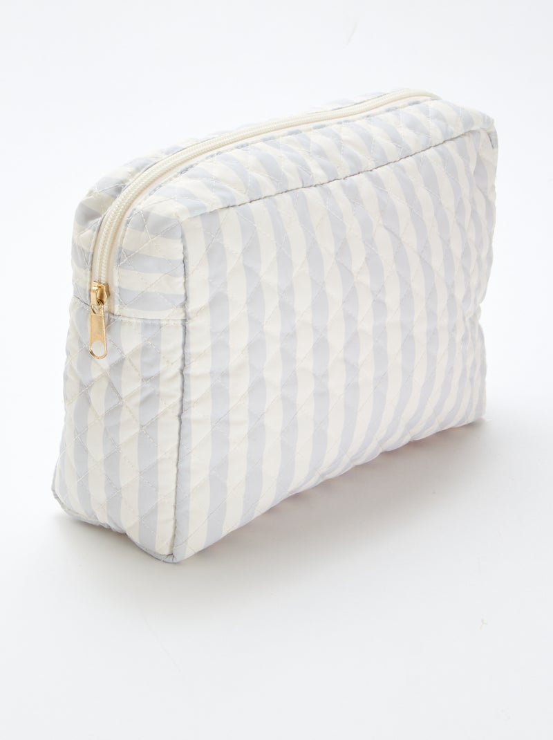 Trousse de rangement matelassée Bleu - Kiabi