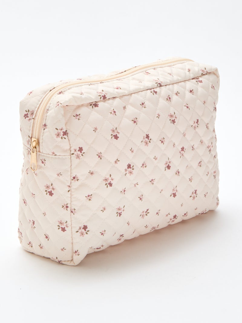 Trousse de rangement matelassée Rose - Kiabi