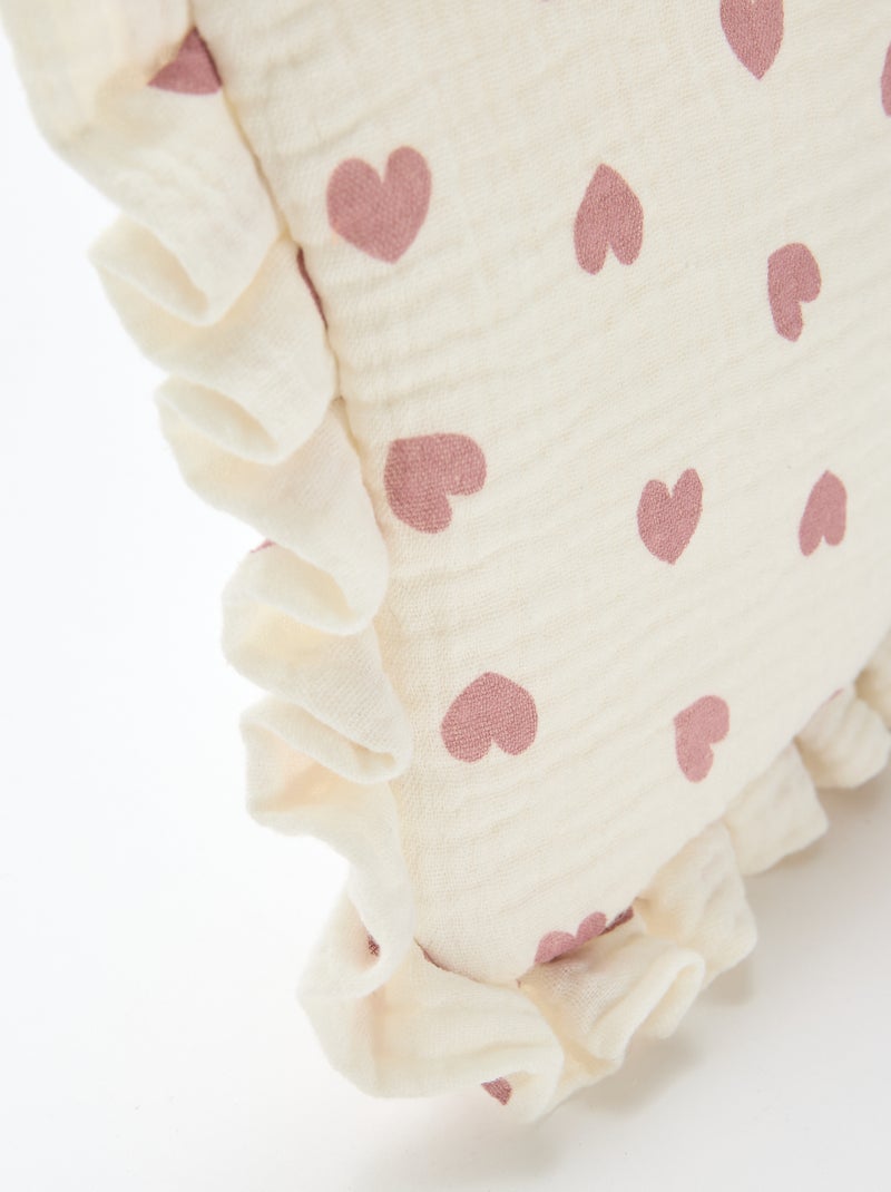 Trousse de toilette en gaze de coton Beige - Kiabi