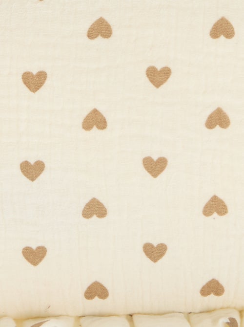 Trousse de toilette en gaze de coton - Kiabi