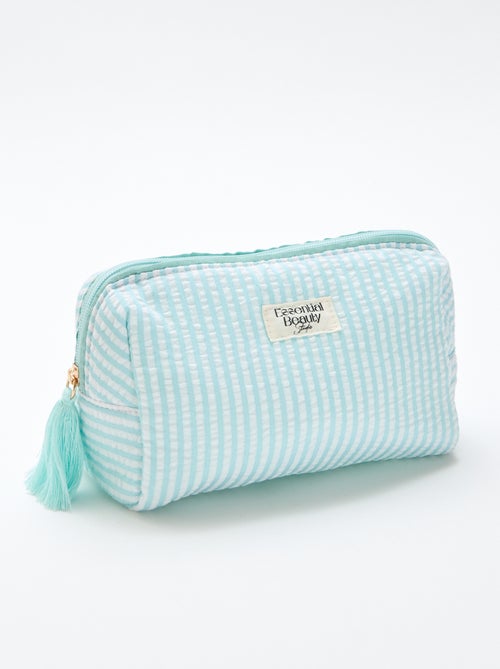 Trousse imprimée à ouverture zippée - Kiabi